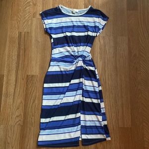 Blue and White Dress